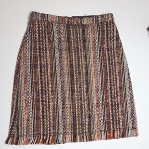 Anthro tweed pencil skirt